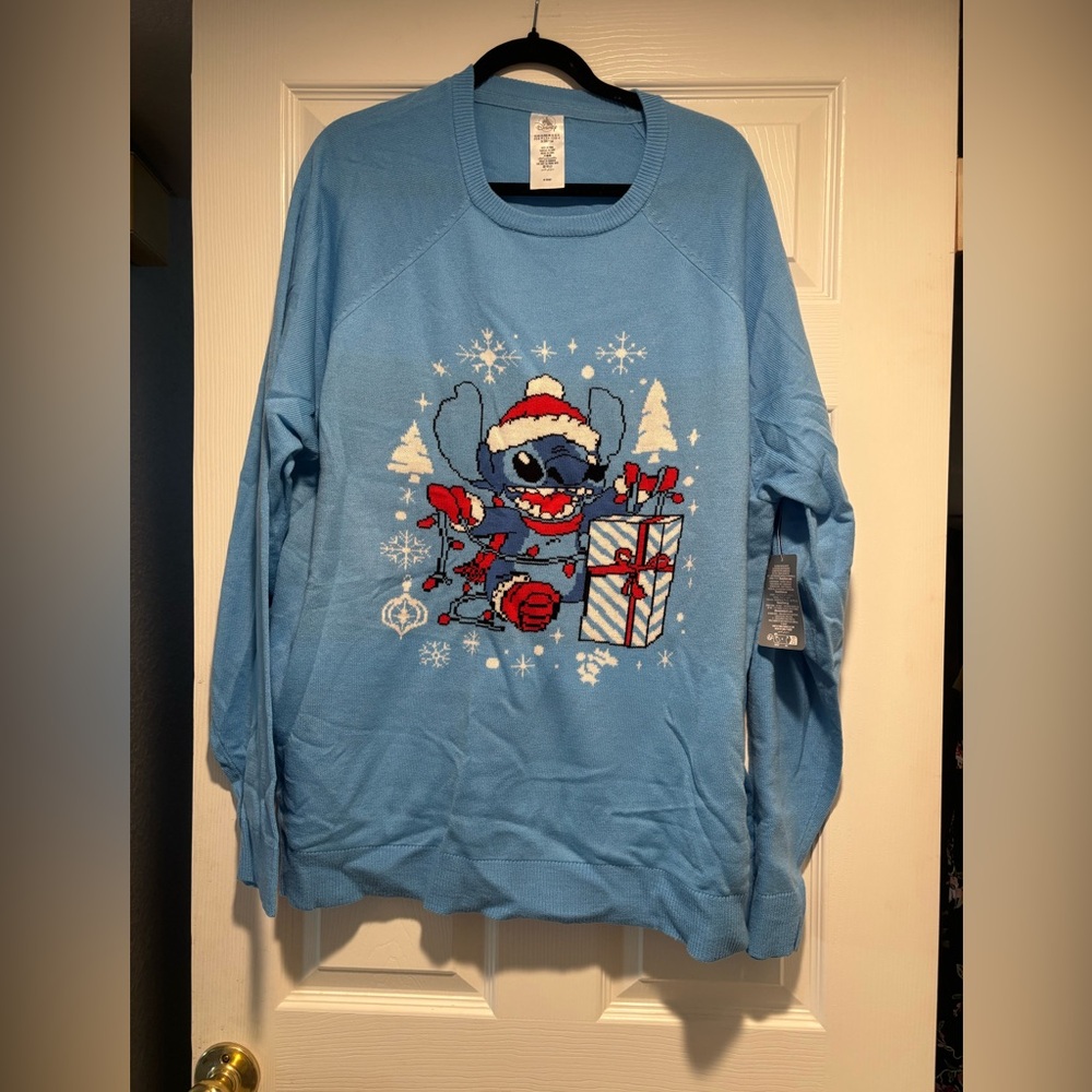 Disney Stitch Christmas Sweater XL/Large NWT